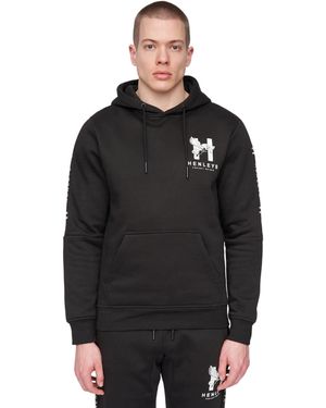 Henleys Tapehen Hoodie - Black