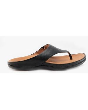 Strive Maui Leather Toe Post Sandals - Blue