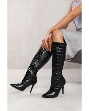 Where's That From Wheres 'Isabel' High Heel Calf Boot - Black