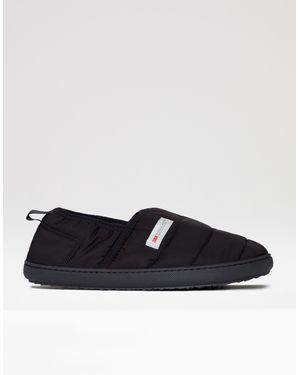 Threadbare 'Plover' Thinsulate Padded Mule Slippers - Black