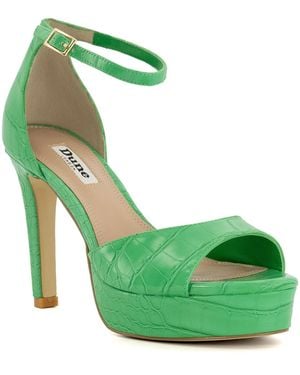 Dune Ladies Madilyn Platform Sandals - Green