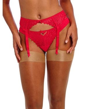 Freya Loveland Suspender Belt - Red