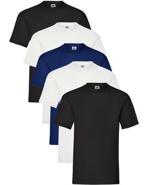 Fruit Of The Loom T-Shirt 5 Pack - Blue