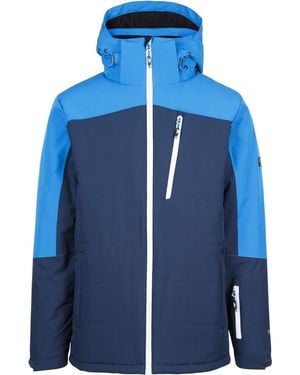 Trespass Bowie Hooded Ski Jacket With Zipped Pocket - Blue
