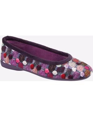 Sleeper Samira Memory Foam Slippers - Purple