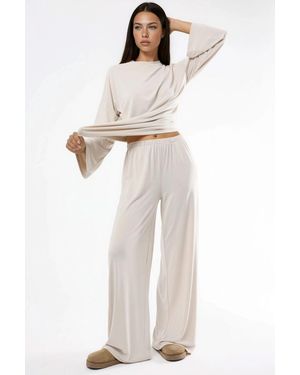 Busem Pull On Straight Leg Trousers - White