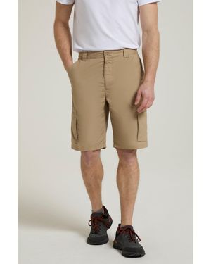 Mountain Warehouse 'Trek' Shorts With Pockets Lightweight Comfy Summer Hiking Bottoms - Natural