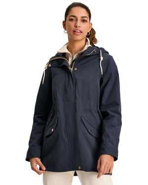 Joules Portwell Waterproof Hooded Raincoat - Blue