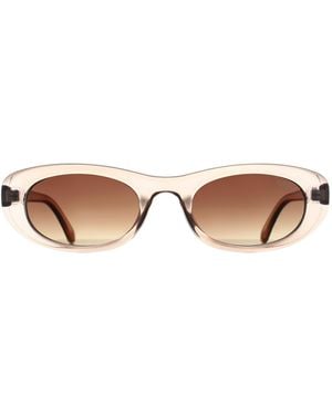 Atum Oval Shiny Transparent Gradient Noctis - Brown
