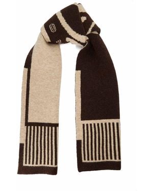 Dune Loud Knitted Slogan Scarf - Black