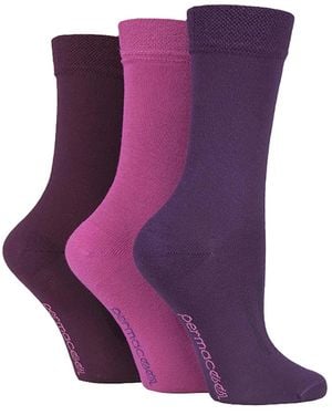 Permacool Breathable Moisture Wicking Anti Sweat Socks For Hot Weather - Purple