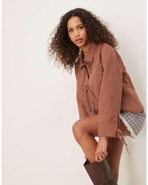 Ghospell Tie Jacket - Brown