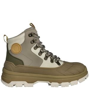 HUNTER Ladies Explorer Duck Ankle Boots (Alloy) - Green
