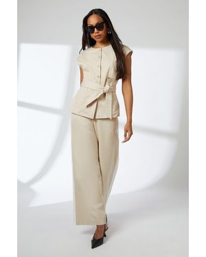 PRINCIPLES Side Stripe Pull On Trousers - White