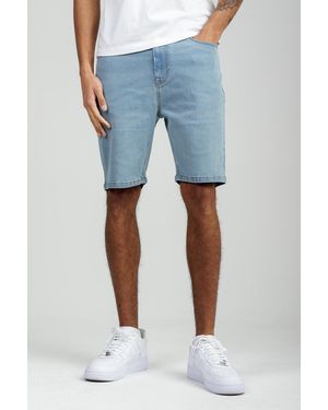 Tokyo Laundry Light Cotton Blend Regular-Fit Denim Shorts - Blue