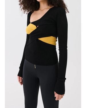P.E Nation Pe Riot Knit Top - Black