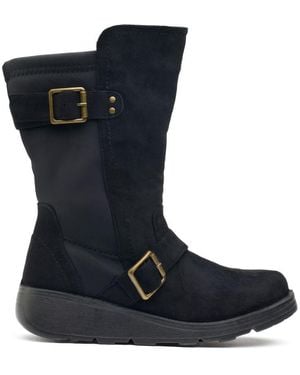 SOLESISTER Mace Wide Fit Boots - Blue