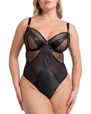 Curvy Kate Suspense Plunge Bodysuit - Black