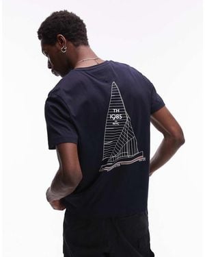 Tommy Hilfiger Outline Sailing T-Shirt - Blue