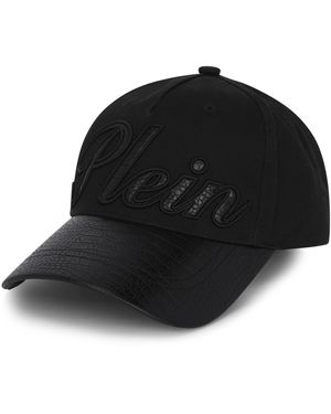 Philipp Plein Baseball Cap Cocco Signature - Zwart