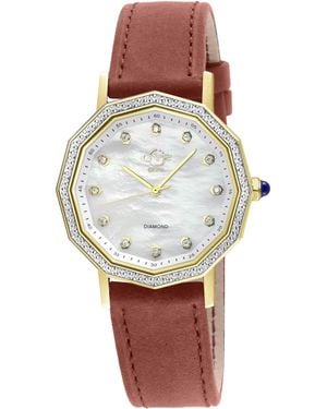 Gv2 Spello Ii Ip Case, Mop Dial, Handmade Italian Leather Strap - Blue