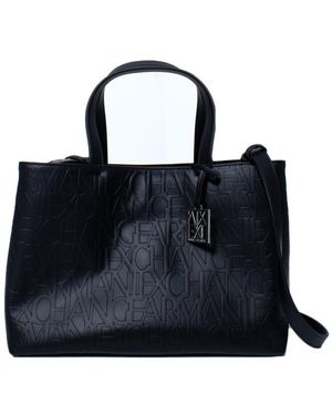 ARMANI EXCHANGE Dames Handtas Met Schouderband In Zwart - Blauw