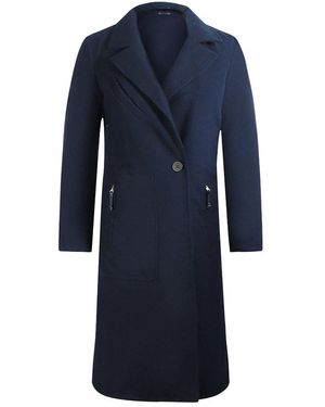 Parajumpers Jill Pencil Dark Trench Jacket Wool - Blue
