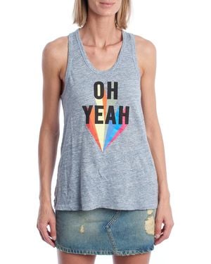 Zadig & Voltaire Oh Yeah Sjtr7001F Sleeveless T-Shirt - Blue