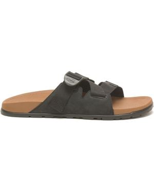 Chaco Lowdown Flatform Open Toe Slides - Brown