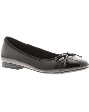 Comfisole School Shoes Tess Slip On Patent - Black