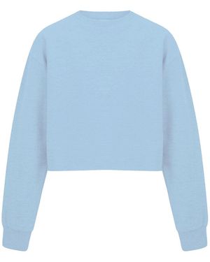 Miso Cropped Sweatshirt - Blue