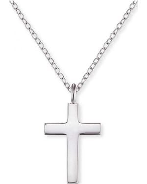 Engelsrufer Ern-Lilcross Ladies Cross Necklace Sterling - White