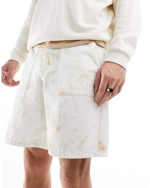 Farah Tie Dye Shorts - White