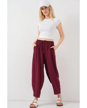 Bigdart Textured Salwar Trousers With Drawstring Waist
