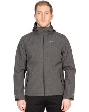 Trespass Gabe Dlx Waterproof Hooded Softshell Jacket - Grey