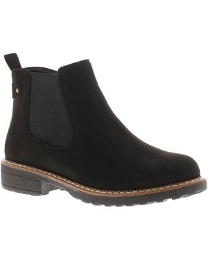 Apache Ankle Boots Concise Zip Fastening Chelsea Micro Fibre - Black