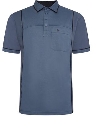 Forge Plus Size Polo Shirt Short Sleeve Big - Blue
