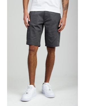 Tokyo Laundry Cotton Cargo Shorts - Grey