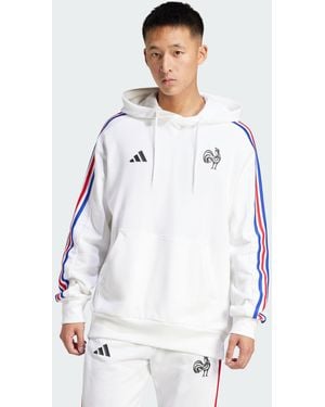 adidas Originals France Essentials 3-Stripes Hoodie - White