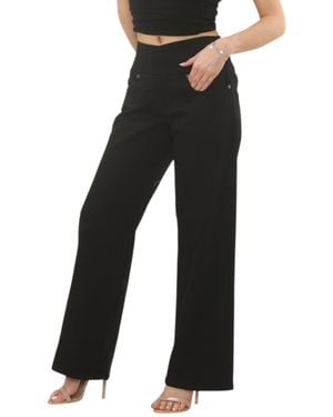 MYT Tummy Control Wide Leg Jeans - Black