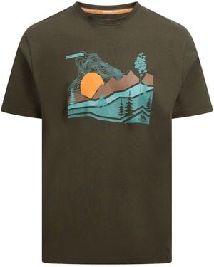 Trespass Murray Quick Dry T-Shirt (Dark Vine) - Green