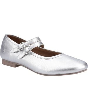 Hush Puppies Nancy Mary Jane Leather Flats - Metallic