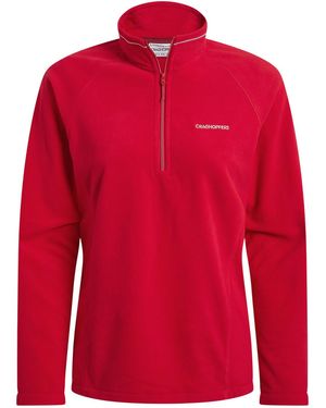 Craghoppers Ladies Miska Vi Half Zip Fleece (Amarylis) - Red
