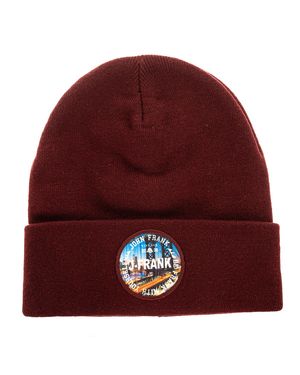 John Frank Hat With Label Sewn On The Front Jfbn18W01 - Red