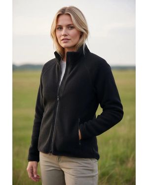 Secret Label Full Zip Sherpa Fleece Jacket - Black
