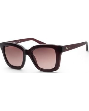 Ferragamo Sf955S 53 613 Fashion Sunglasses - Brown