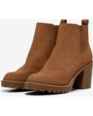 ONLY Ladies Barbara Ankle Boots (Cognac) - Brown