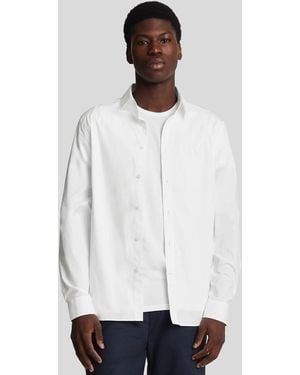 Lyle & Scott Stretch Fabric Poplin Shirt - White