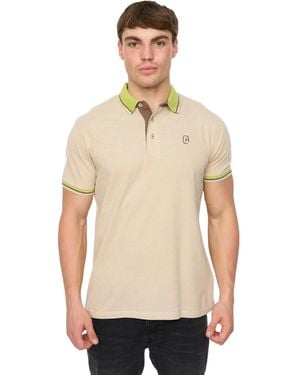 Crosshatch Mettormoore Polo Shirt (Off) Cotton - Natural