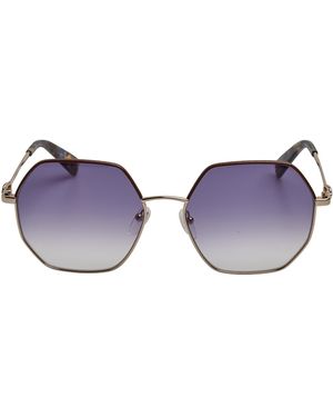 Longchamp Hexagonal Metal Sunglasses Lo140Sl - Purple